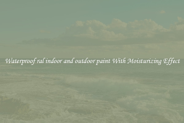 Waterproof ral indoor and outdoor paint With Moisturizing Effect