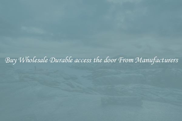 Buy Wholesale Durable access the door From Manufacturers