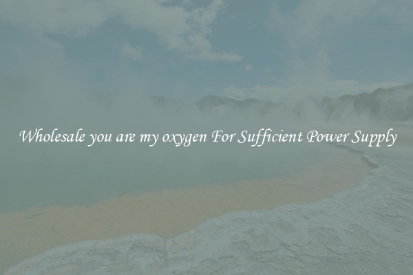 Wholesale you are my oxygen For Sufficient Power Supply