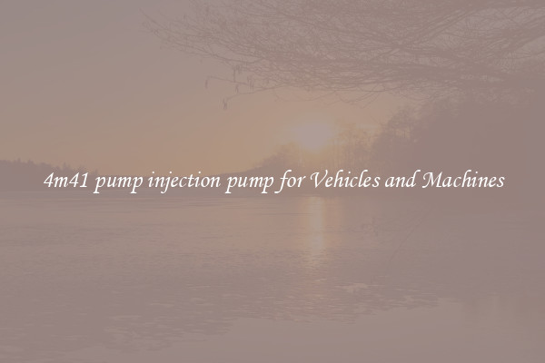 4m41 pump injection pump for Vehicles and Machines