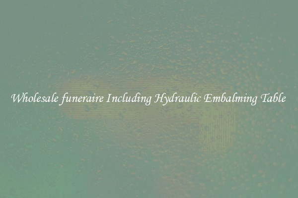 Wholesale funeraire Including Hydraulic Embalming Table 