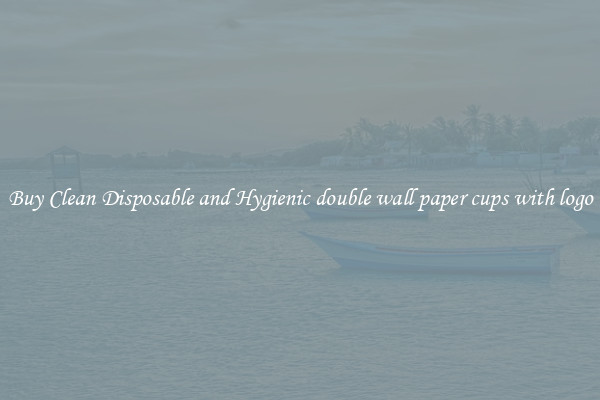 Buy Clean Disposable and Hygienic double wall paper cups with logo