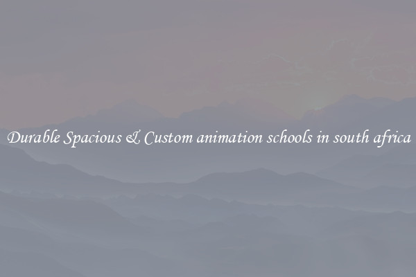 Durable Spacious & Custom animation schools in south africa