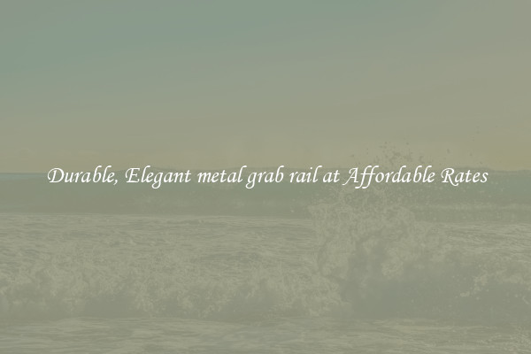 Durable, Elegant metal grab rail at Affordable Rates