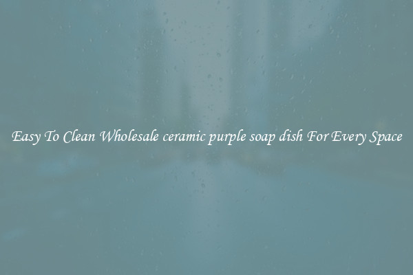 Easy To Clean Wholesale ceramic purple soap dish For Every Space