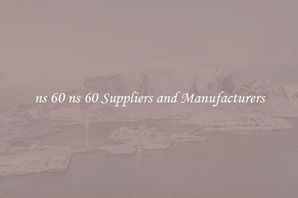 ns 60 ns 60 Suppliers and Manufacturers