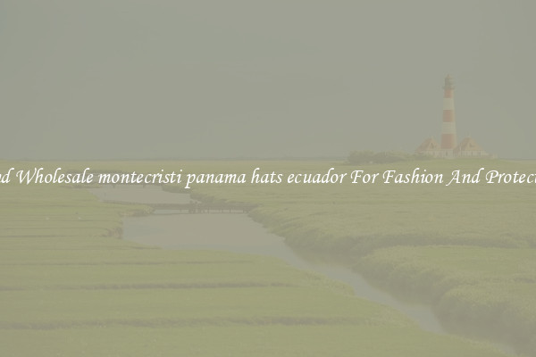 Find Wholesale montecristi panama hats ecuador For Fashion And Protection