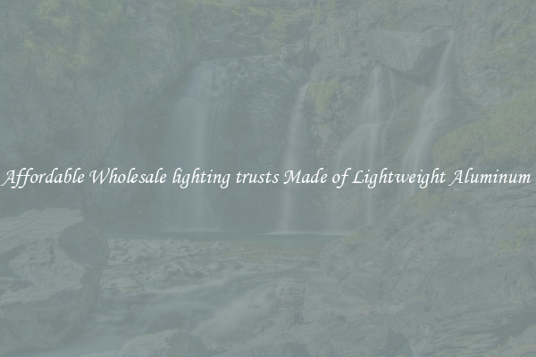 Affordable Wholesale lighting trusts Made of Lightweight Aluminum 