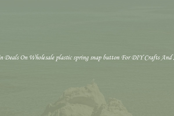 Bargain Deals On Wholesale plastic spring snap button For DIY Crafts And Sewing