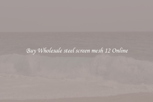 Buy Wholesale steel screen mesh 12 Online
